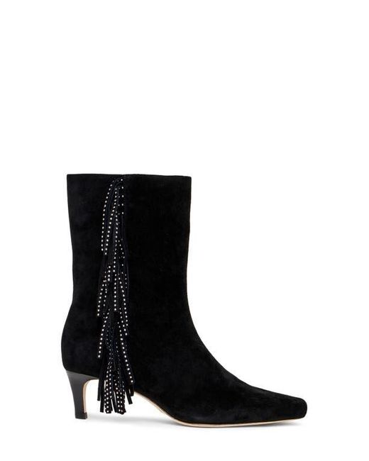 PAIGE Black Aya Kitten Heel Boot