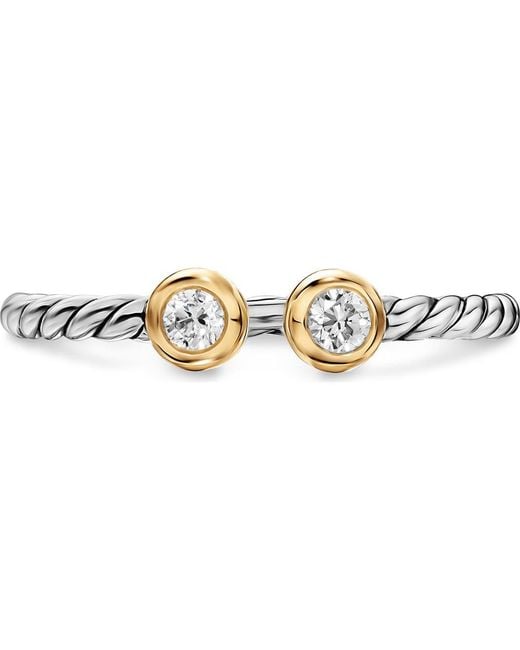David Yurman Metallic Cable Open Round Ring