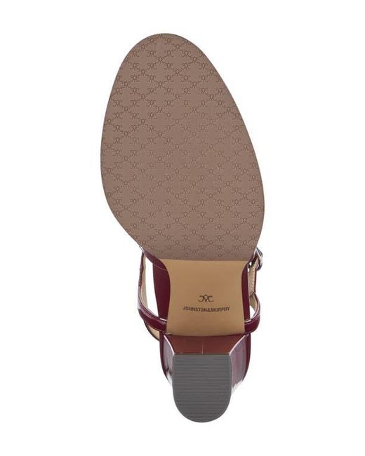Johnston & Murphy Red Amy T-Strap Pump