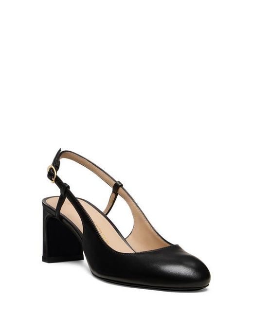 Stuart Weitzman Black Babette Slingback Pump