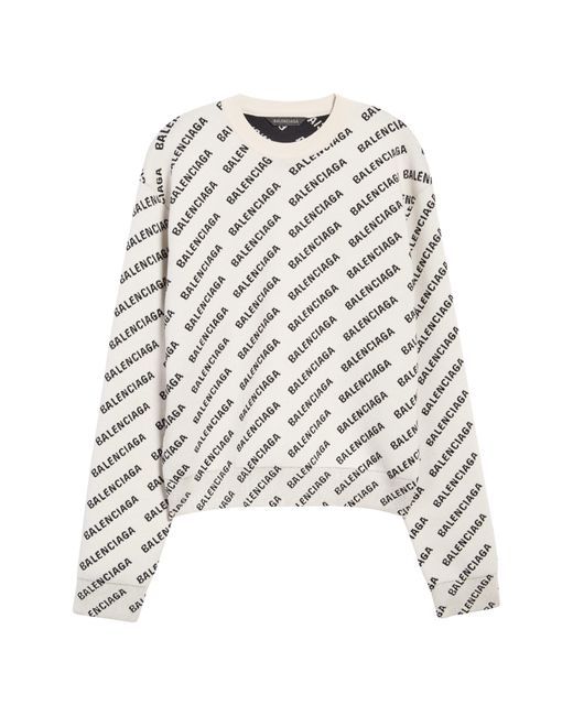Balenciaga - Men - logo-jacquard Knitted Sweater Gray - L