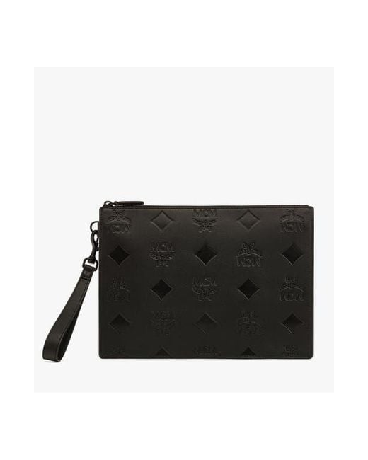 MCM Black Aren Crossbody Pouch