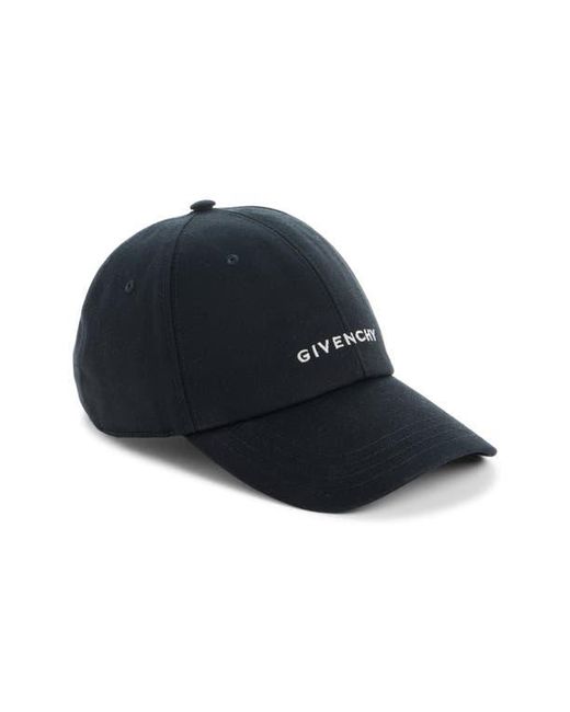 Givenchy Blue Logo Embroidered Adjustable Baseball Cap