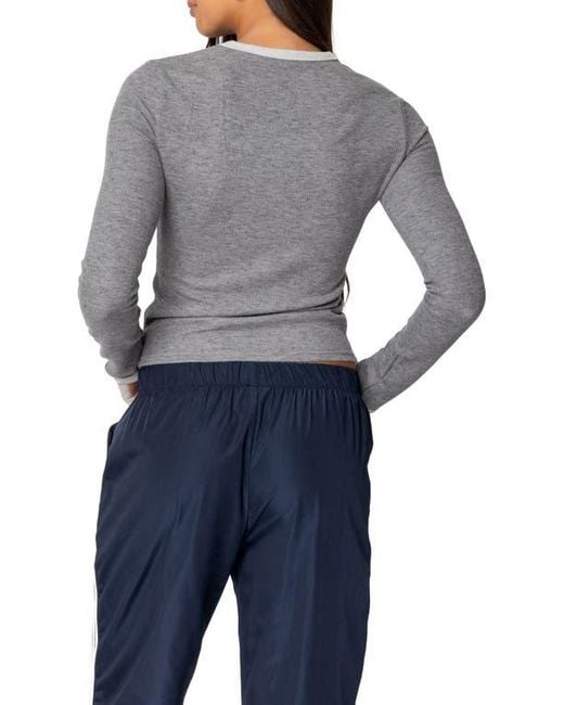 Edikted Black Meghan Waffle Knit Top