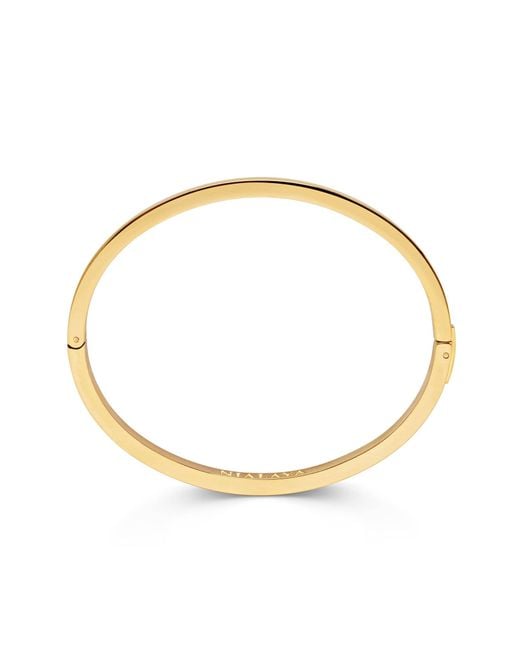Nialaya Metallic Simplicity Bangle for men