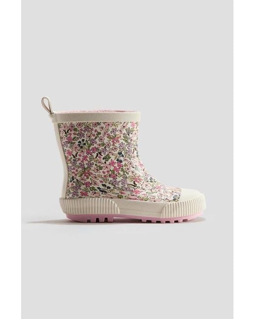 H&M Multicolor Fleece-Lined Wellingtons
