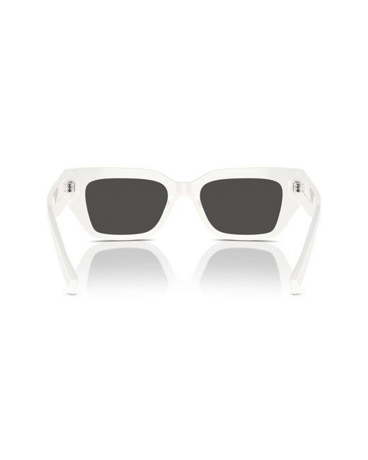 Dolce & Gabbana White 52mm Cat Eye Sunglasses for men