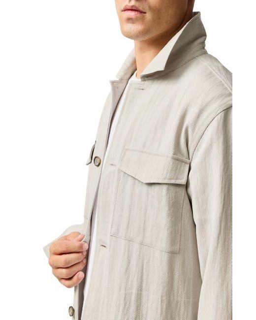 Rodd & Gunn Gray Buckleton Wool Blend Shirt Jacket for men