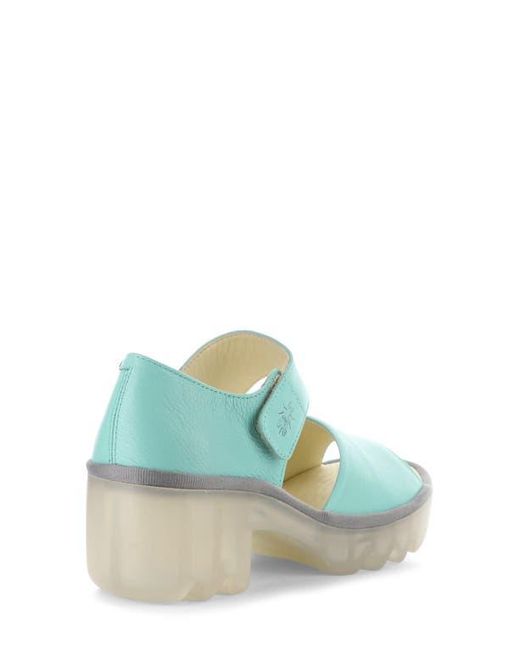 Fly London Blue Taar Platform Sandal