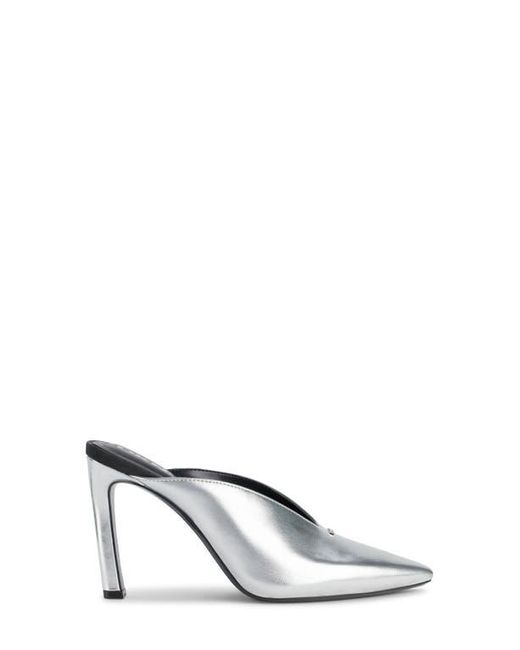 DKNY White Cadena Mule