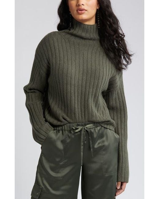 Bp ribbed funnel neck sweater discount