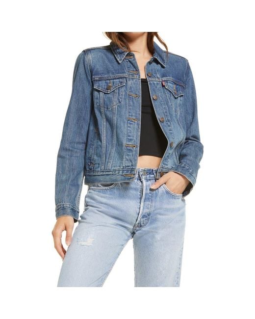 Levi's Women's Blue Levis Original Trucker Jacket