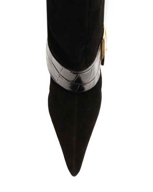 SCHUTZ SHOES Black Beatrix Pointed Toe Boot