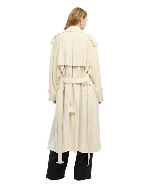 Another Tomorrow White Soft Trench