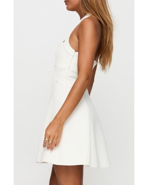 Princess Polly White Alyn Halter Minidress