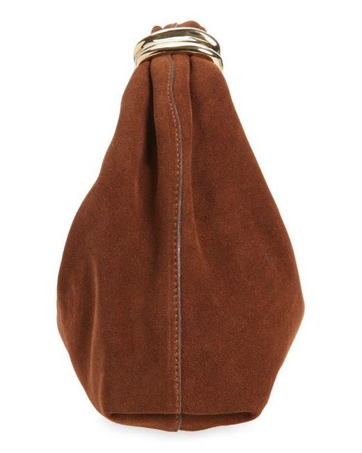 Madewell Brown The Suede Mini Ring Pouch