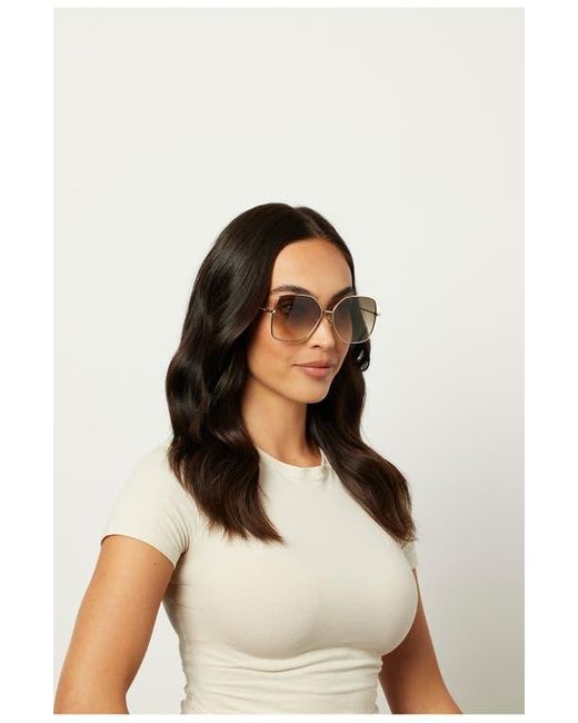 DIFF Multicolor Iris 59Mm Gradient Square Sunglasses