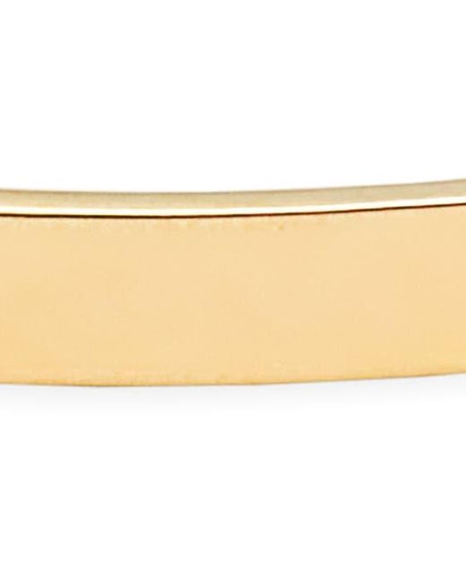 Nordstrom Metallic Demi Fine Cubic Zirconia Charm Id Bracelet