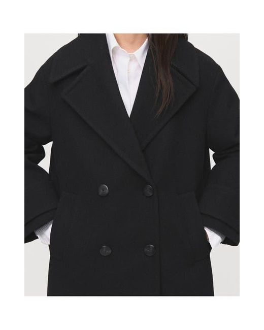 Mango Black Goya Double Breasted Blazer
