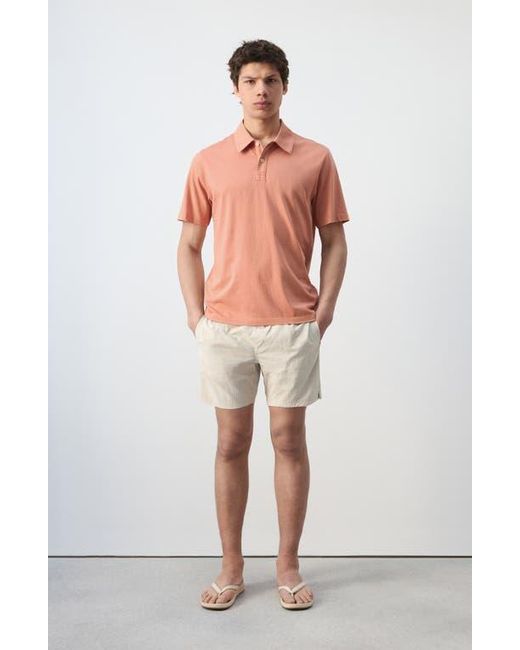Mango Multicolor Solid Cotton Piqué Polo for men