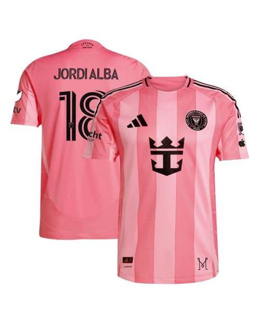 Adidas Pink Jordi Alba Inter Miami Cf 2025 Euforia Authentic Player Jersey for men
