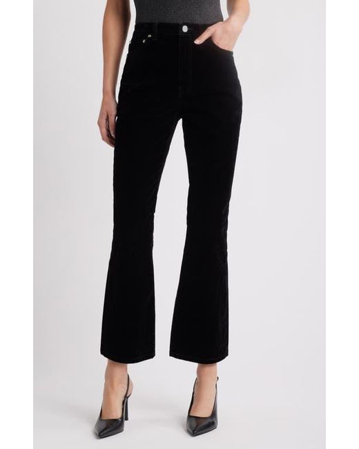 Purple Brand Black High Waist Ankle Bootcut Jeans