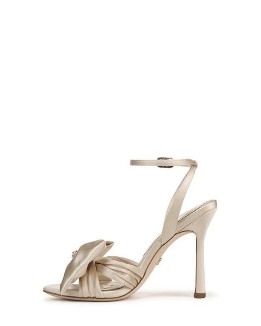 Sam Edelman Natural Lexi Bow Ankle Strap Sandal