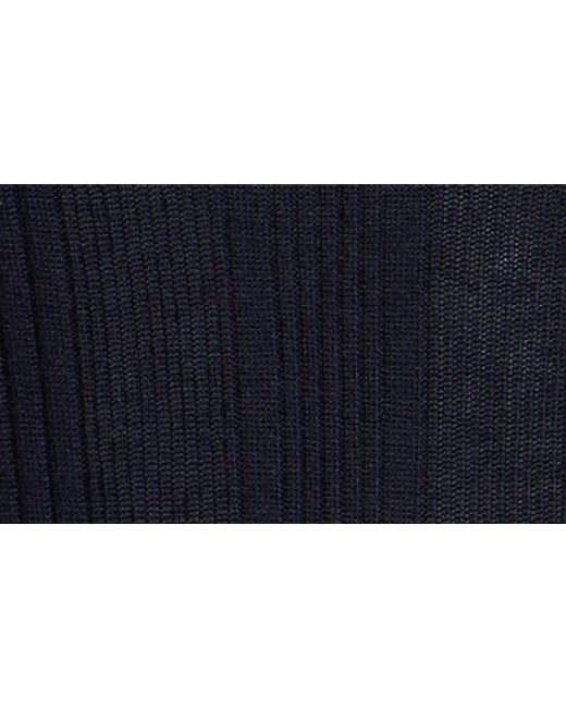 Rag & Bone Blue Teresa Raglan Sleeve Rib Top