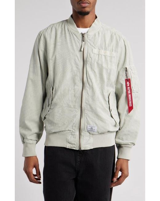 Alpha Industries Gray L-2B Dotted Camo Flight Jacket for men