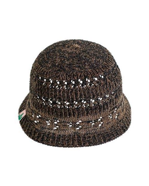 Lost Pattern Brown Cactus Crochet Bucket Hat