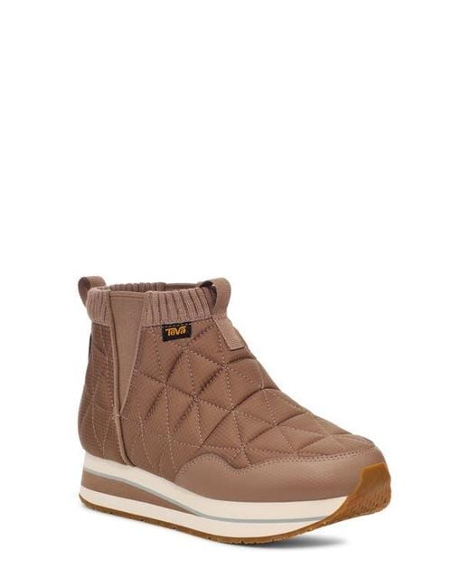 Teva Brown Reember Mid Platform Bootie