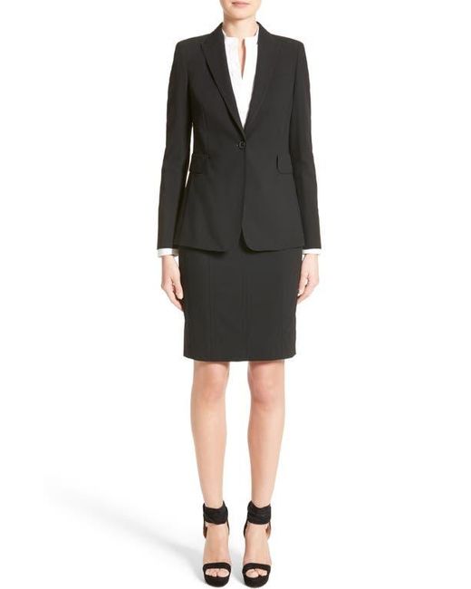 Akris Punto Black Long One-Button Jacket