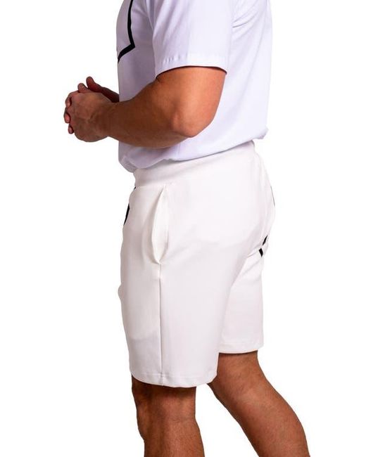 Maceoo White Solidpocket 76 Drawstring Shorts S for men