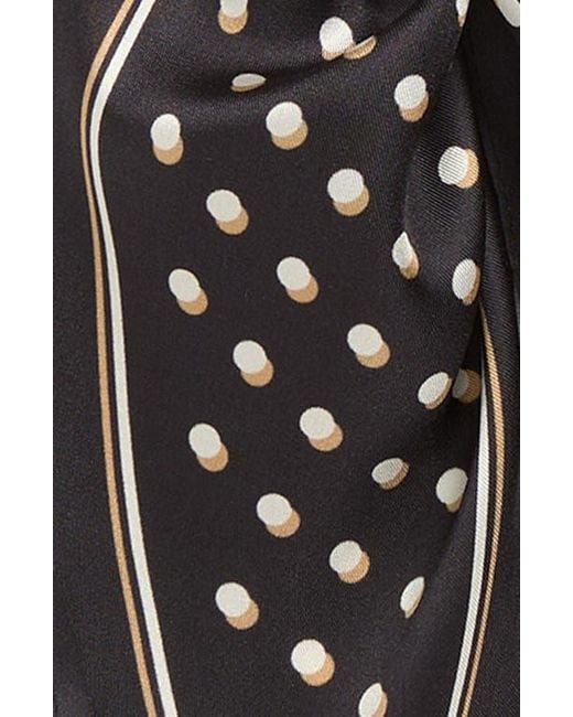Echo Black Dot Silk Diamond Scarf