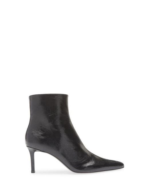 Mango Black Valle Pointed Toe Bootie