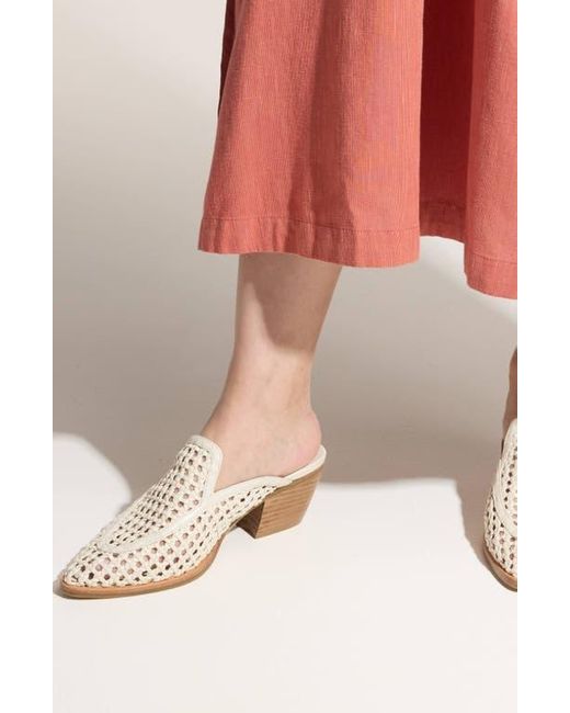 Yosi Samra White Kiristin Loafer Mule