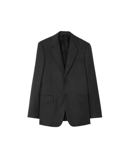 Burberry Black Wool Flannel Sloane Tailored Jacket for men