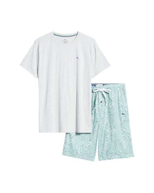 Tommy Bahama Blue Cotton Shorts Pajamas for men