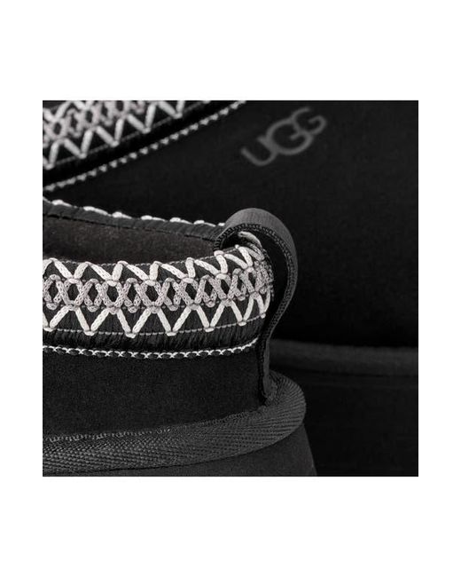 Ugg Black Tazz Ii Genuine Shearling Lined Platform Slipper