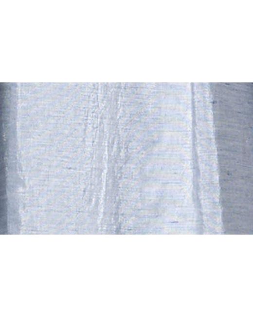 Akris Punto Blue Metallic Cotton & Linen Blend Dress
