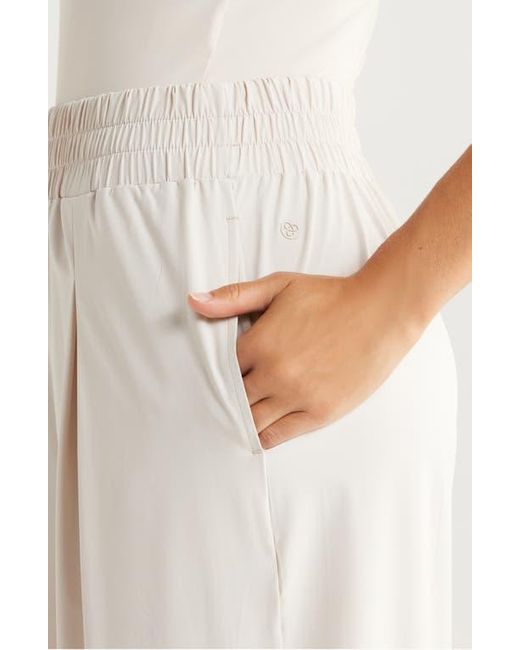 Zella White Atlas Wide Leg Pants