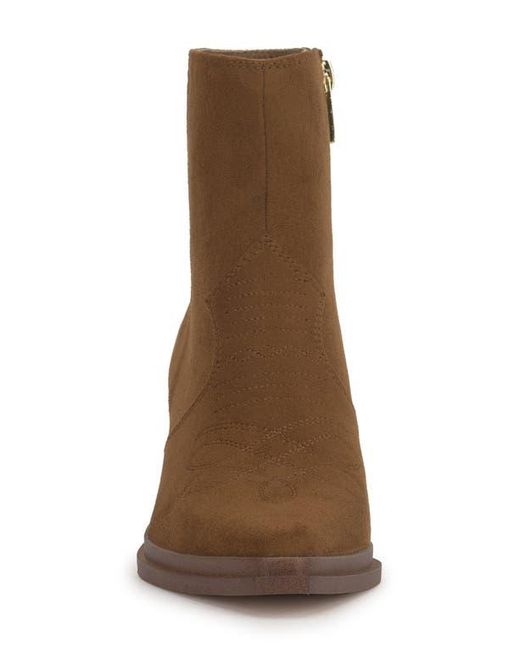 Jessica Simpson Brown Helvona Pointed Toe Bootie