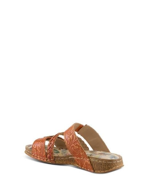 Spring Step Women's Brown Astra Slide Sandal