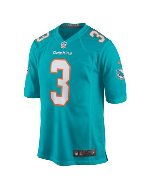 Men's Nike Will Fuller V Aqua Miami Dolphins Game Jersey 