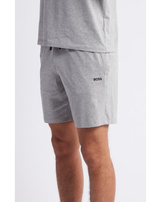 Boss Gray Mix Match Pajama Shorts for men