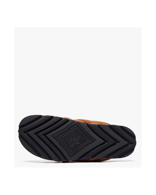 MCM White Monogram Print Cross Sandals for men