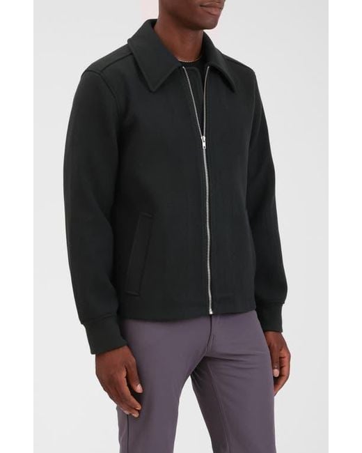 Bagatelle Black Knit Bomber Jacket for men
