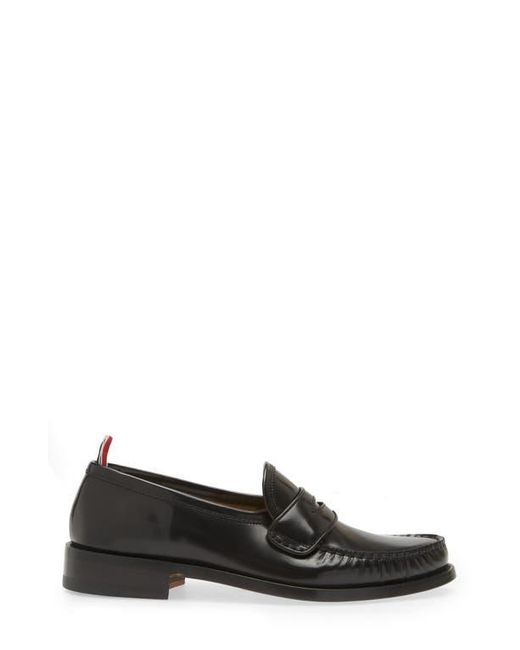 Thom Browne Black Varsity Penny Loafer for men