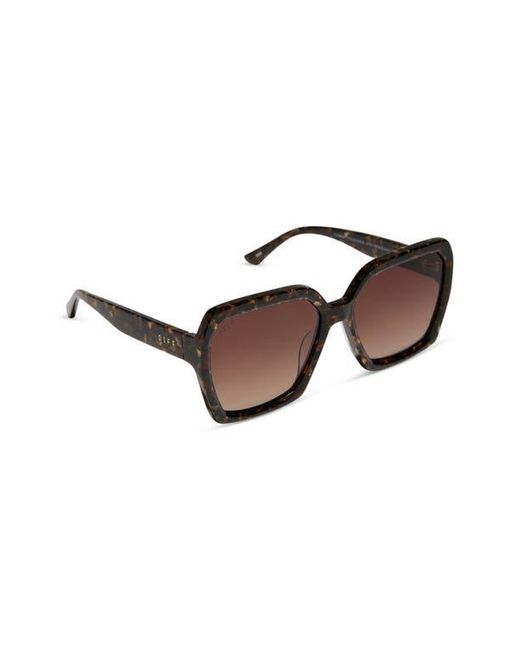 DIFF Brown Sloane 54Mm Square Sunglasses