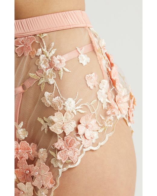 Kilo Brava Pink Embroidered Mesh Tap Shorts